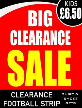 Clearance sales football kits